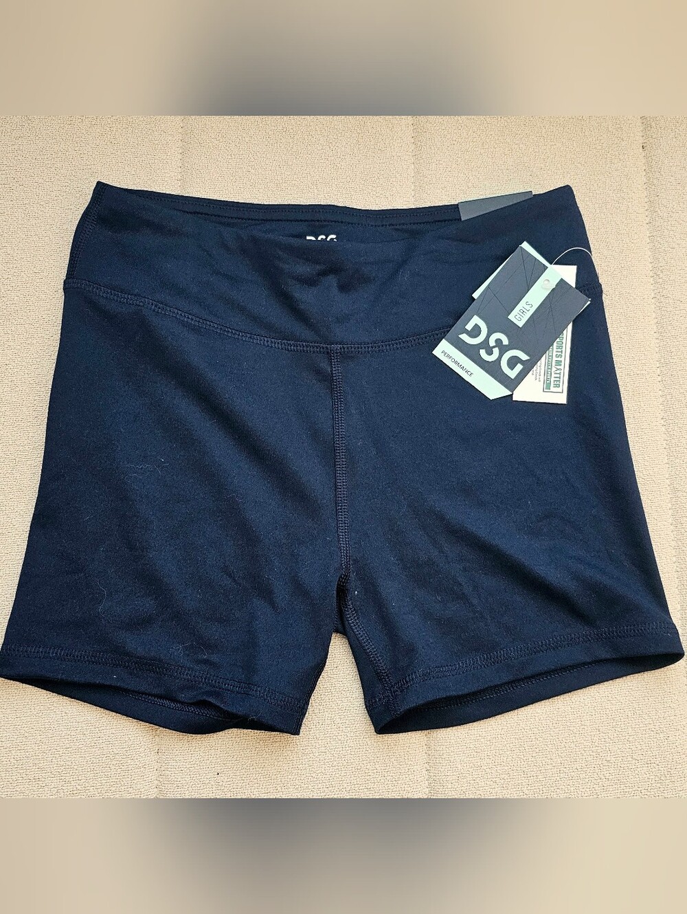 DSG Girl’s 3" Navy Bike Shorts with Wide Waistband